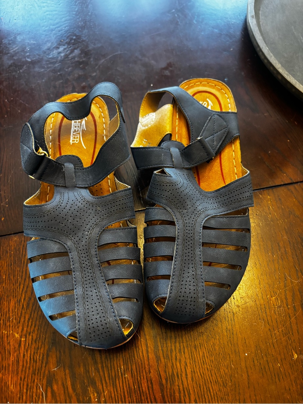 Black Women’s Strappy Comfort Sandal -